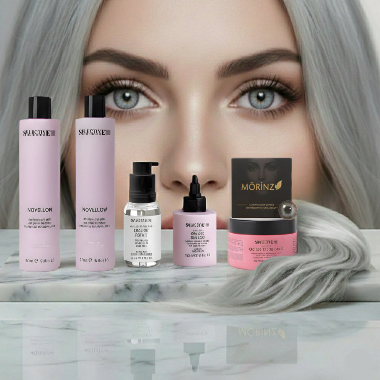 مجموعة العنايه بالشعر السيلفر