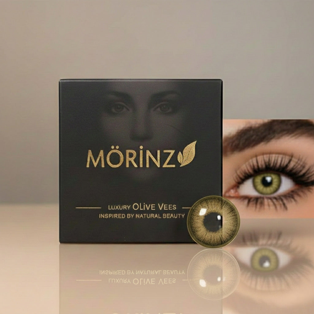 MÖRINZ – Ash Olive Färgade Kontaktlinser