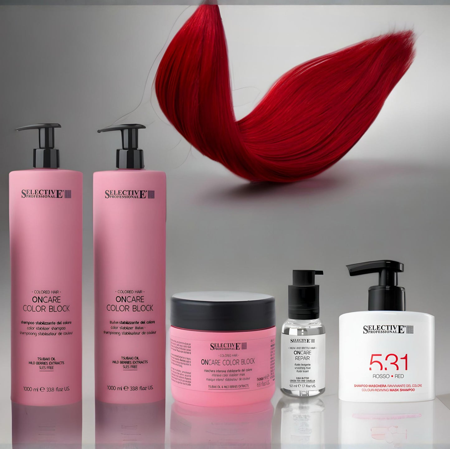 Rödfärg-Hårvårdsset