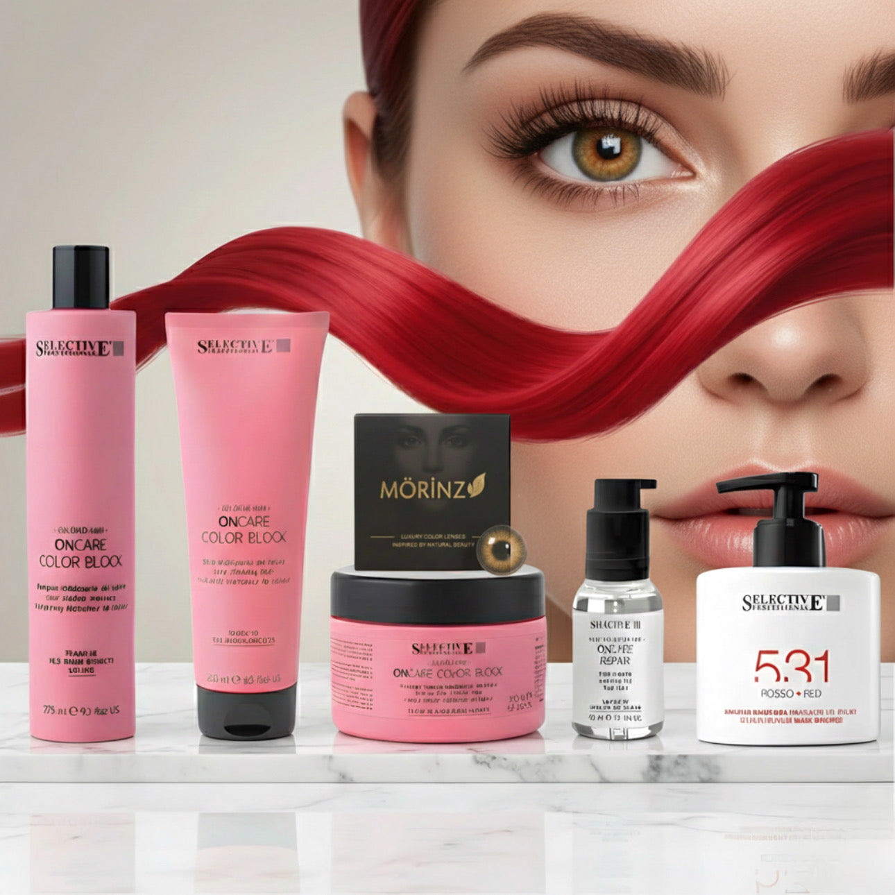 سلسلة الشعر الملون - تثبيت الون