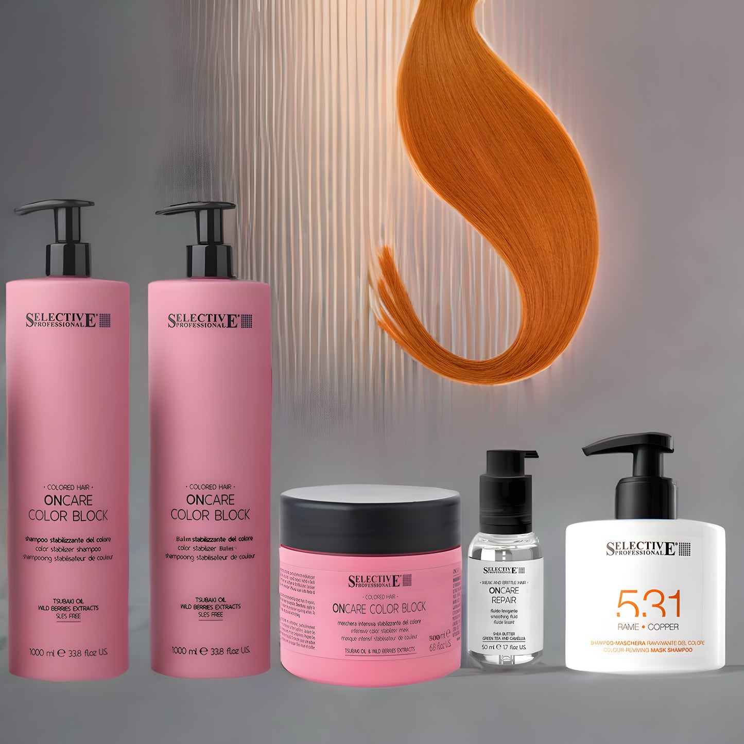 Kopparfärg-Hårvårdsset