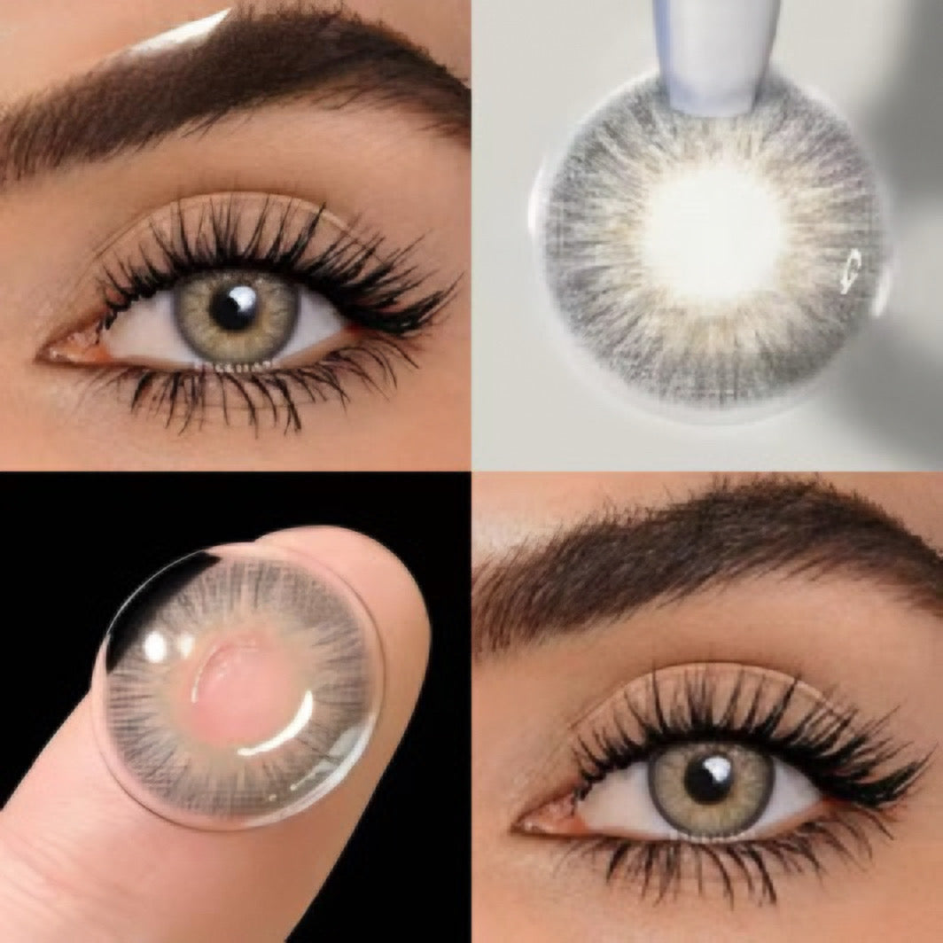 ‏MÖRINZ Smoky Gray-Färgade Kontaktlinser